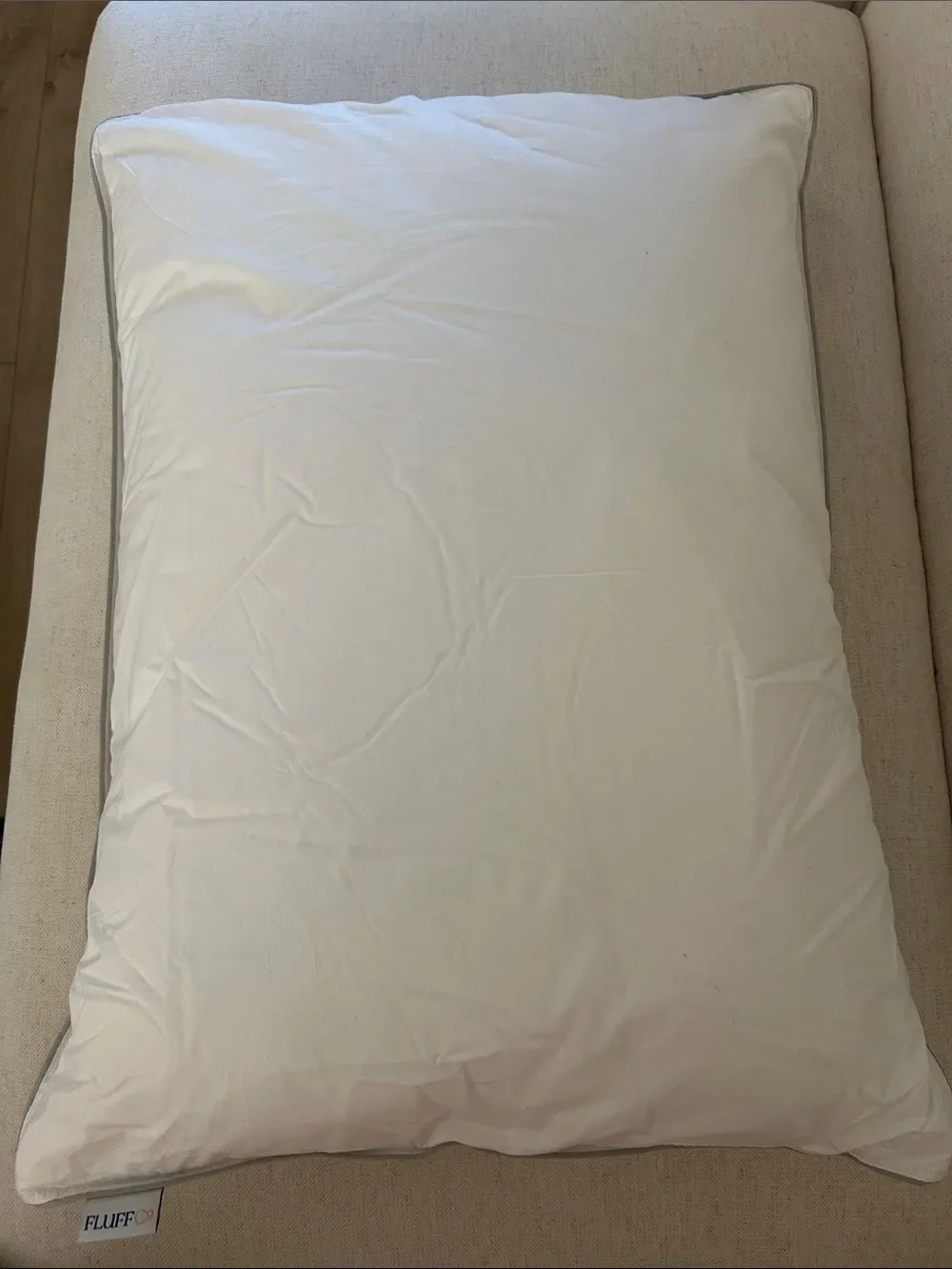 Fluff Co Down & Feather Classic Hotel Pillow, Standard Size, SOFT, New open box